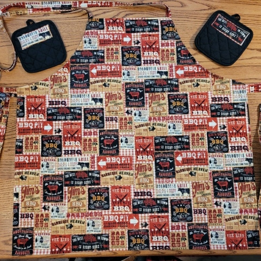 Handmade Vintage BBQ Apron